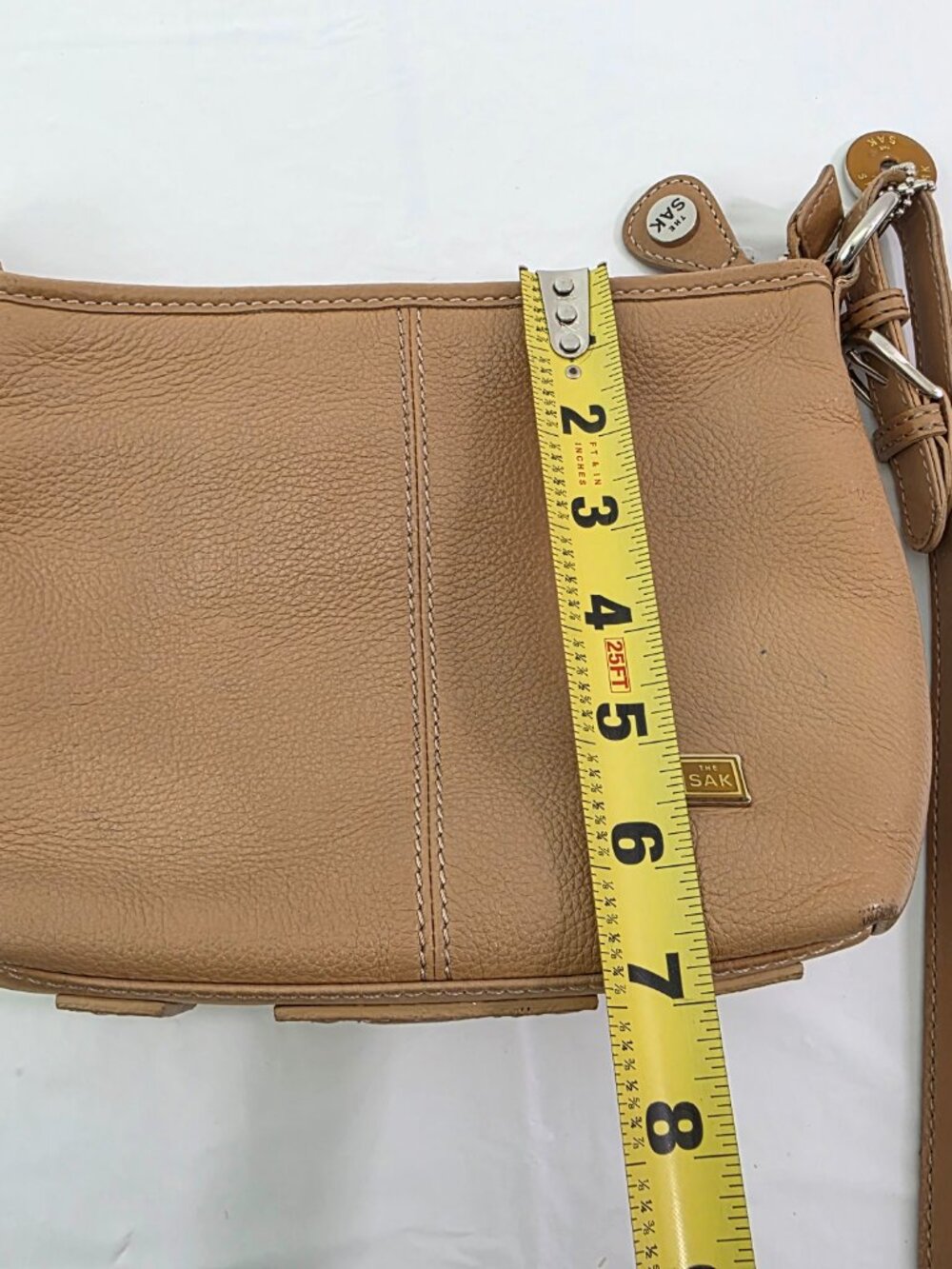 The Sak Leather Adjustable Strap Shoulder Crossbody Handbag - Picture 14 of 16